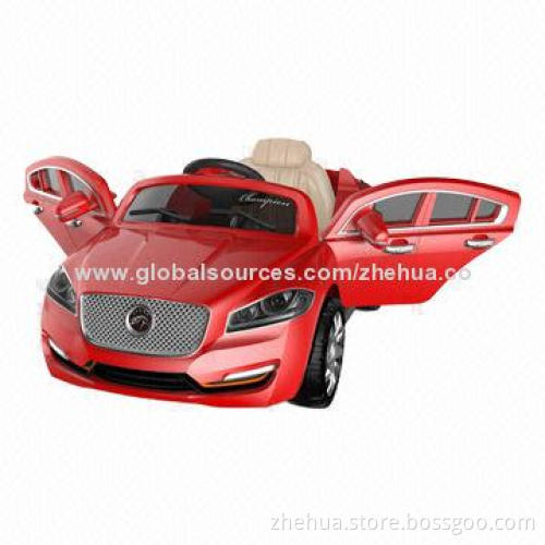 Kids 6V R/C hot-model ride-on car toy with two motors and open door function